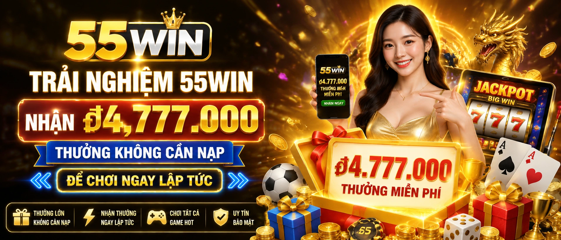 55win ứng dụng di động