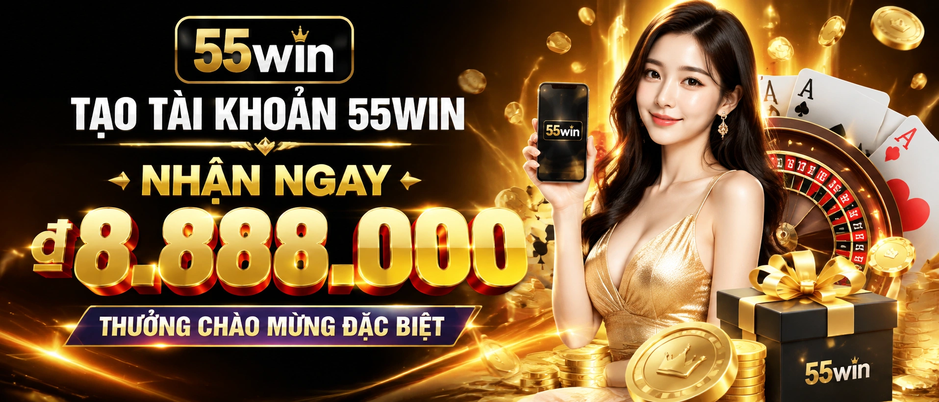 Slot và nổ hũ 55win