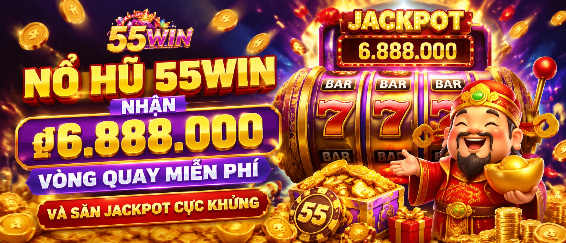 Minh họa danh mục slot game tại 55win.com.vc